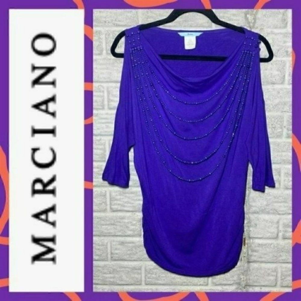 MSRP $83 Marciano 3/4 Sleeve Top Women's Size XS